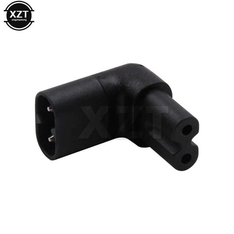 Figure 8 IEC 320 IEC320 IEC C7 to C8 90 Degree Left & Right Angled AC Power Adapter Male Female Extension Connector