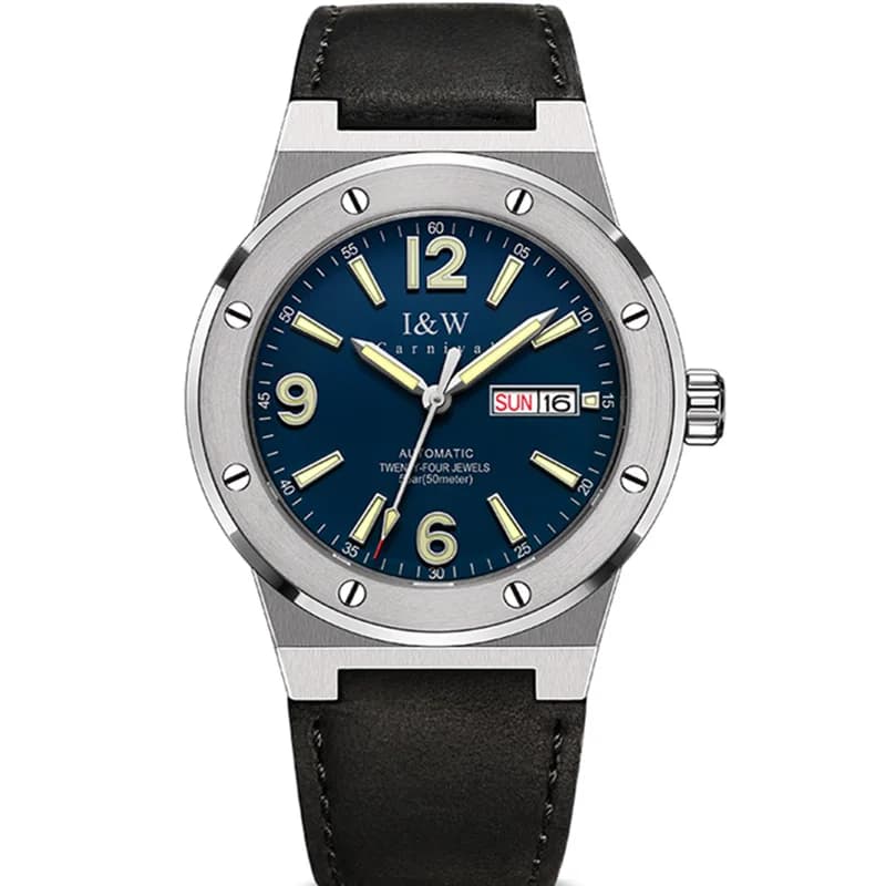 Orologio meccanico Carnival IW per uomo Orologi automatici da uomo di lusso di marca MIYOTA o NH36 Zaffiro luminoso impermeabile Reloj Hombre