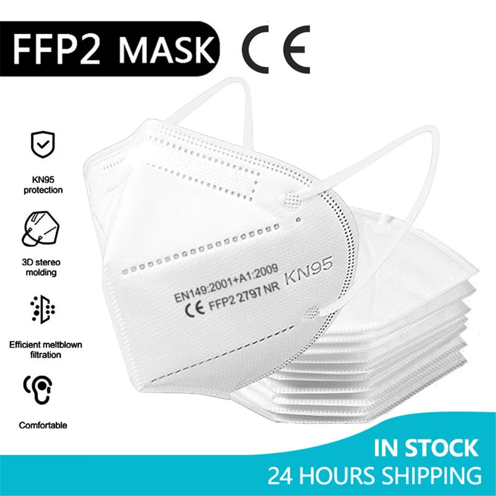 1-100PC FFP2 maschera maschera protettiva approvata CE 5 strati 95% filtro respiratore ffp2mask maschere usa e getta mascarilla fpp2 omologada
