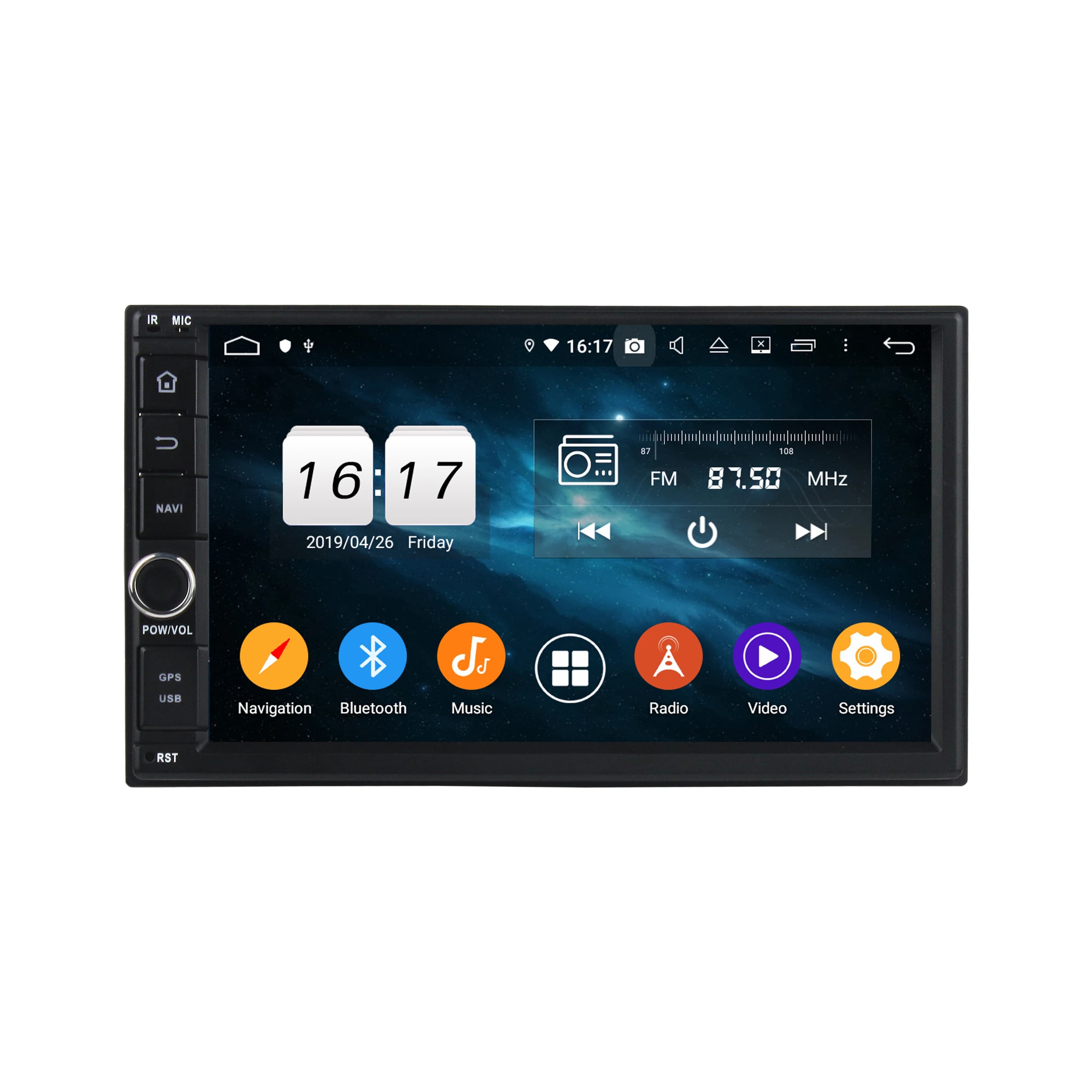7 "Android 14 MT8667 Autoradio 8 Core 8 + 256G For Universal Multimedia Reader Multi-touch Screen GPS Stereo 1024*600 Audio DSP