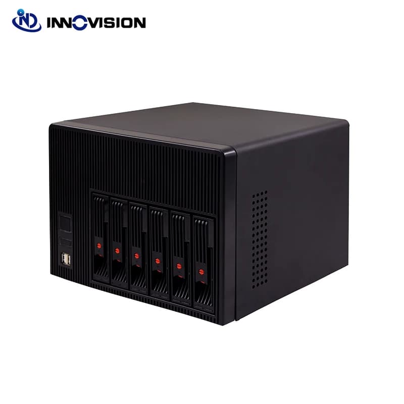 2024 nuovo telaio del server hot swap con custodia NAS a 6 alloggiamenti di alta qualità con backplane sata da 6gb