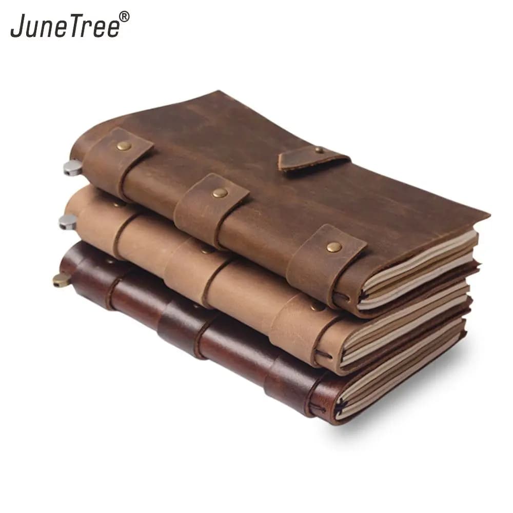 Leather Vintage Diary Notebook Journal Blank Cover String Hardcover Soft Copybook Genuine Leather Note Book Daily Planner