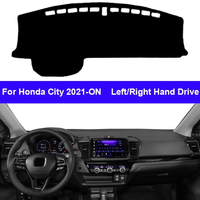 DashMat Car Indoor Dashboard Car for Honda City 2021 2022 -ON Anti-UV Car Protector