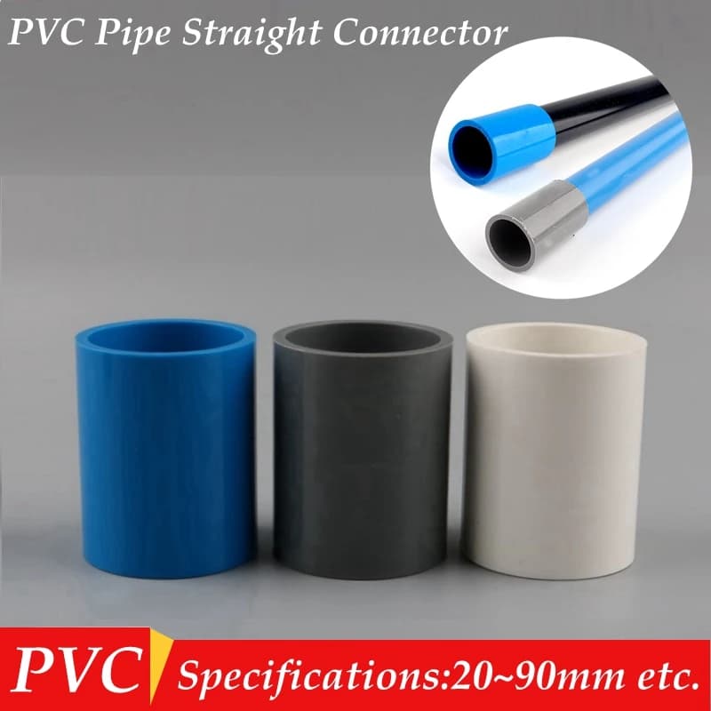 5 pz/lotto 20 25 32mm tubo in PVC dritto connettore uguale giunto a 2 vie irrigazione da giardino adattatori per acquario connettori per tubi dell'acqua