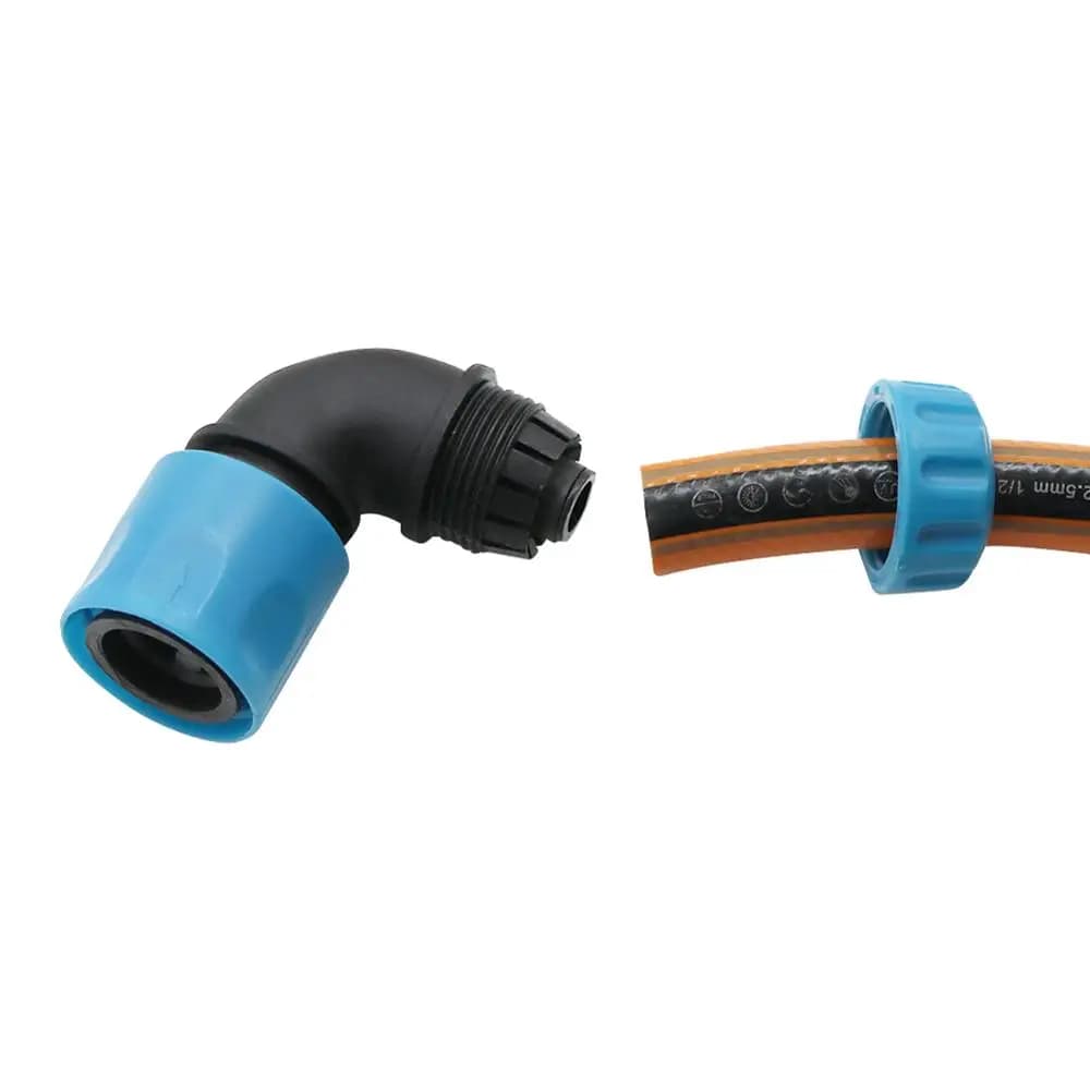 2 pcs 1/2 "tubo Gomito Quick Connectors Gardening Car Irrigation Washing Fast Hose Fast Elbow Joint Adapter Quick Attack