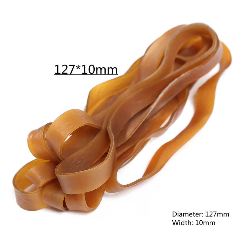 Elastici grandi da 20 pezzi, elastici resistenti da 127 * 10 mm, fascia per pattumiera resistente per forniture per ufficio, bidoni della spazzatura, cartelle di file