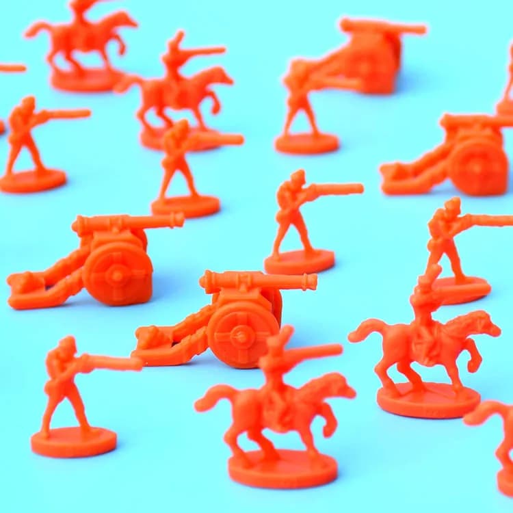super mini figura in pvc Guerre Napoleoniche 1:100 soldati modello RISCHIO gioco da tavolo scacchi Periodo degli Stati Combattenti multicolore 100 pz/set