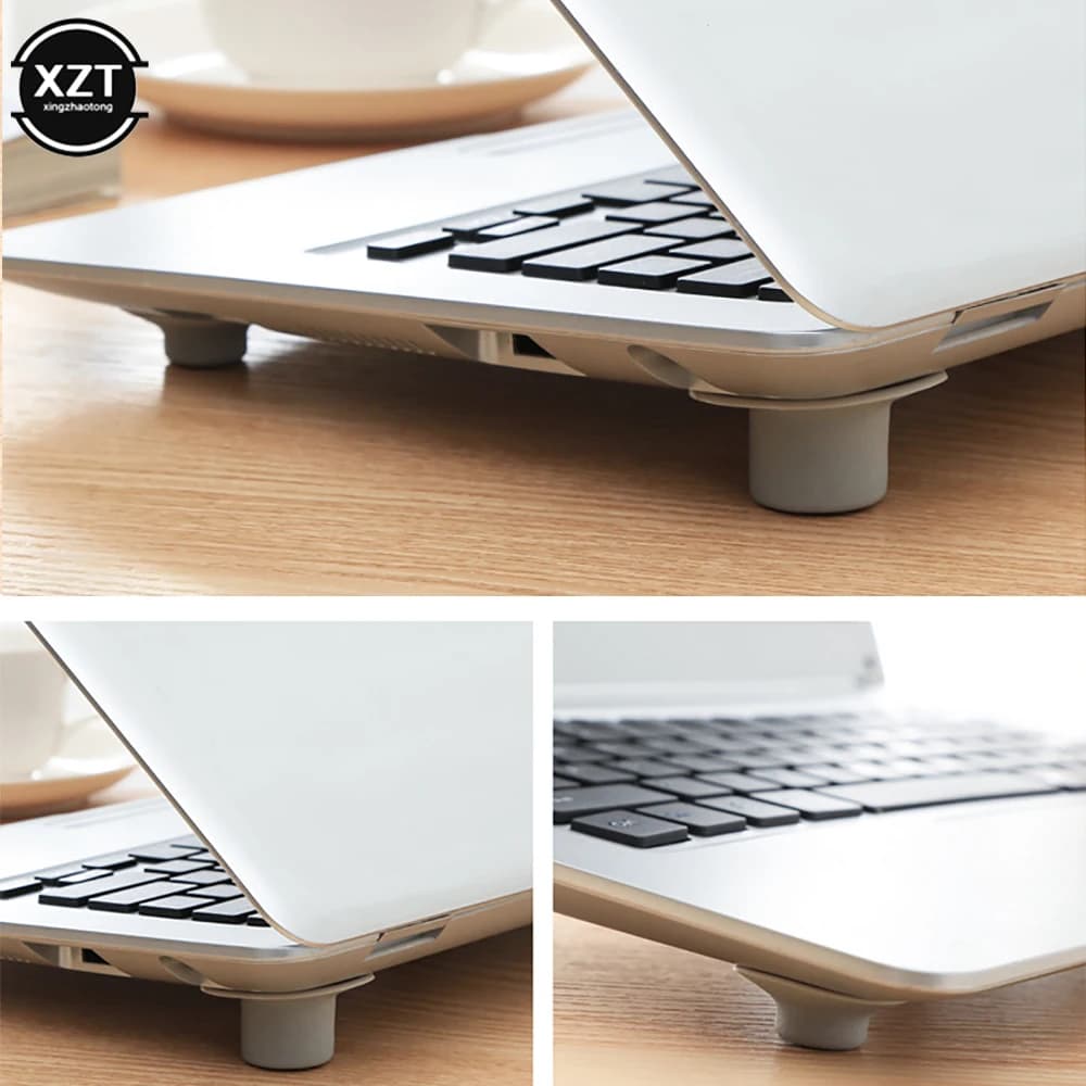 4 pz/set PVC Laptop Riduzione del Calore Pad Tappetino antiscivolo Raffreddamento del Calore Piedi Supporto Del Basamento Pad di Raffreddamento Set Da Scrivania Accessorio di Cancelleria