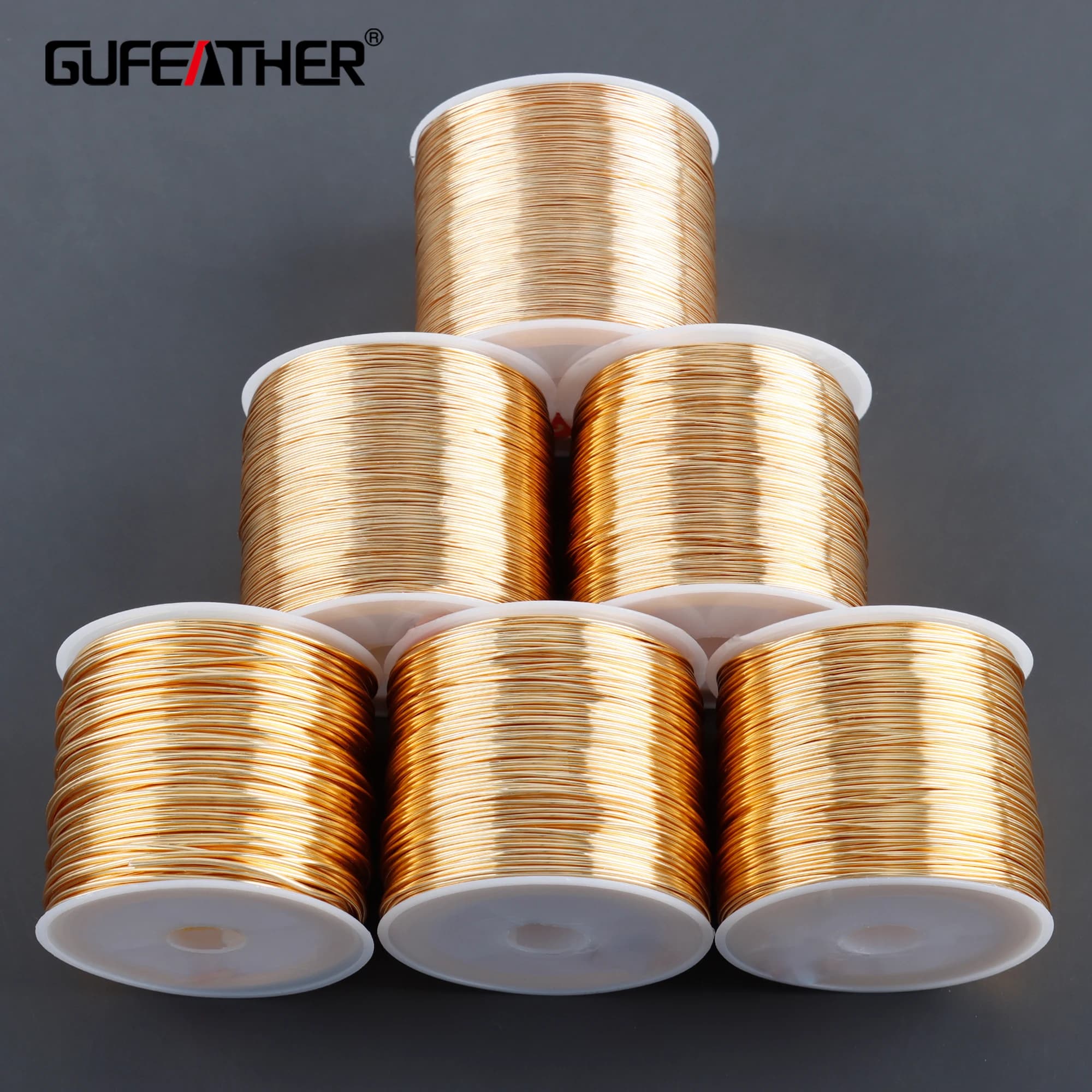 GUFEATHER,one roll/lot,M997,jewelry accessories,pass REACH,nickel free,copper wire,18k gold plated,never fade,jewelry making
