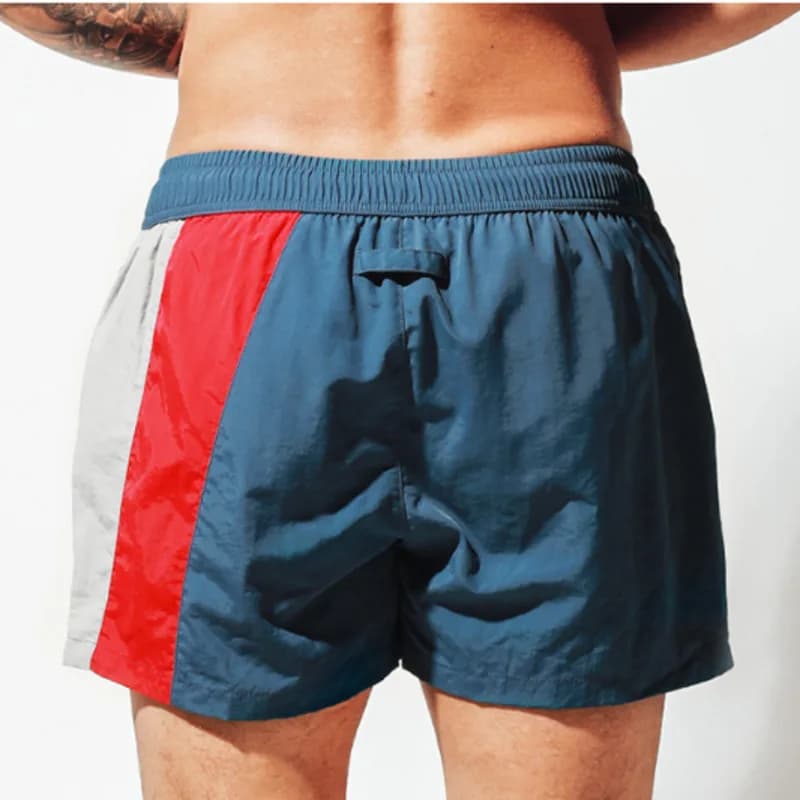 Desmiit Pantaloncini da bagno da spiaggia Pantaloncini da bagno da uomo Costumi da bagno da uomo Tronchi da surf ad asciugatura rapida Costume da bagno foderato corto