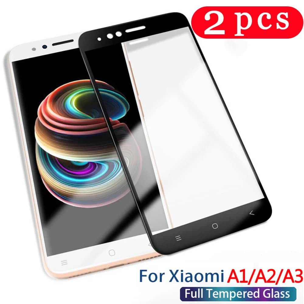 2 pezzi 9D copertura completa in vetro temperato per xiaomi mi A3 lite pellicola protettiva protezione dello schermo del telefono A3 smartphone sul vetro