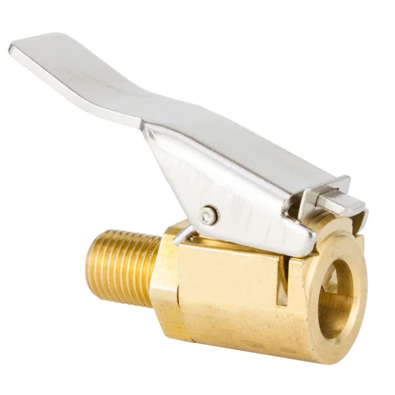 1 pz pompa aria Auto strumento di riparazione automatica valvola Clip 8mm pompa aria Chuck Clip ottone pneumatico gonfiatore valvola per compressore connettore Auto