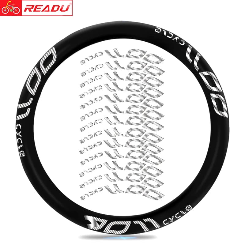 Bici da strada 0011 ciclo rim sticker ruota di bicicletta set di adesivi decorazione personalizzata ciclismo decalcomanie per 50 C freno a disco freno