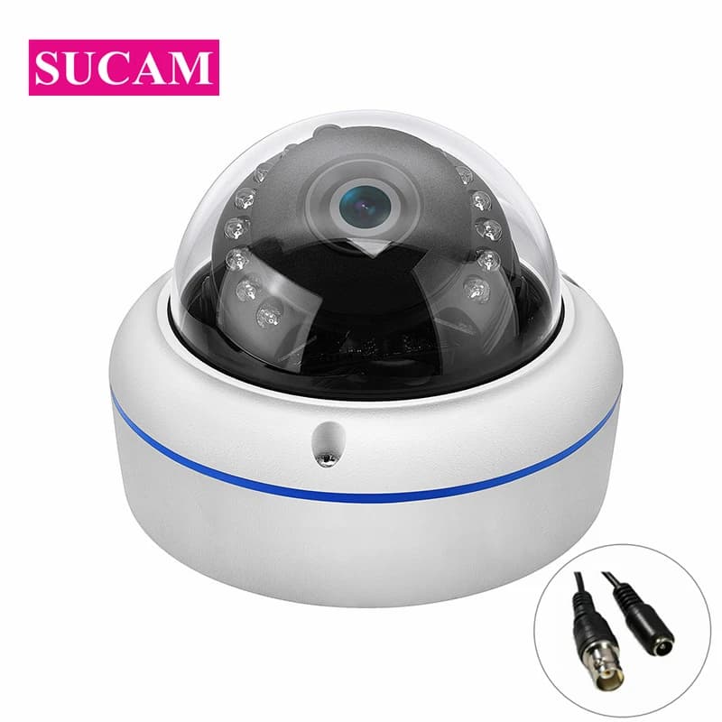 Obiettivo Fisheye da 180 gradi BNC 5MP AHD Telecamera 1.7mm IR Visione notturna Sorveglianza 1.7mm 1080P CCTV Telecamera di sicurezza interna
