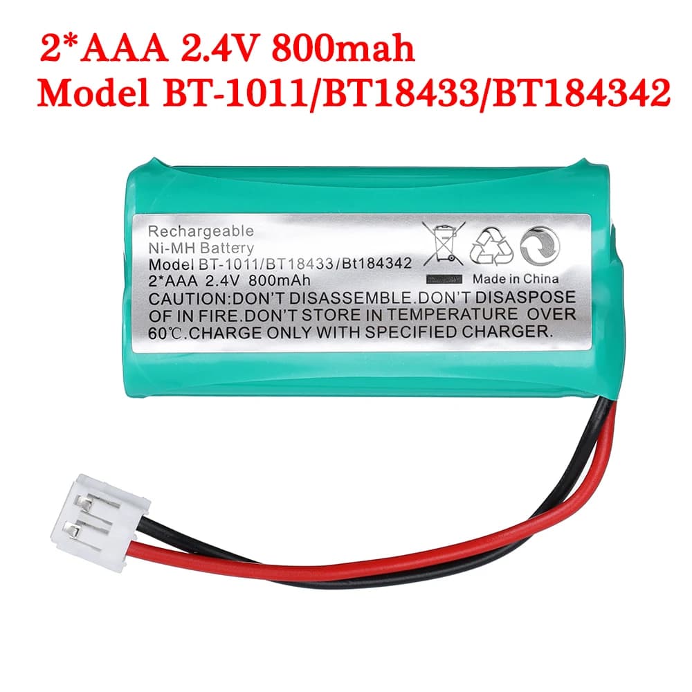 2-10 pezzi 2.4V 800mAh Ni-MH walkie-talkie batteria per Uniden BT-1018 BT1011 BT1018 BT8001 batteria del telefono Cordless