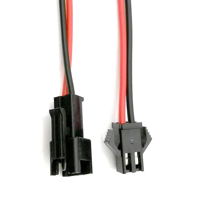 5 paia di connettori LED SM2P lunghi JST SM 2P da maschio a femmina
