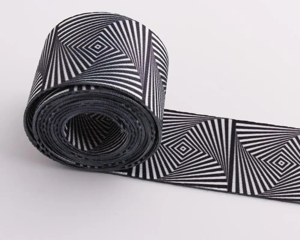 Cintura Zebra 38mm(1.5 ") cintura da cucito in Nylon cinturino a strisce nere cinturino per collare per cani
