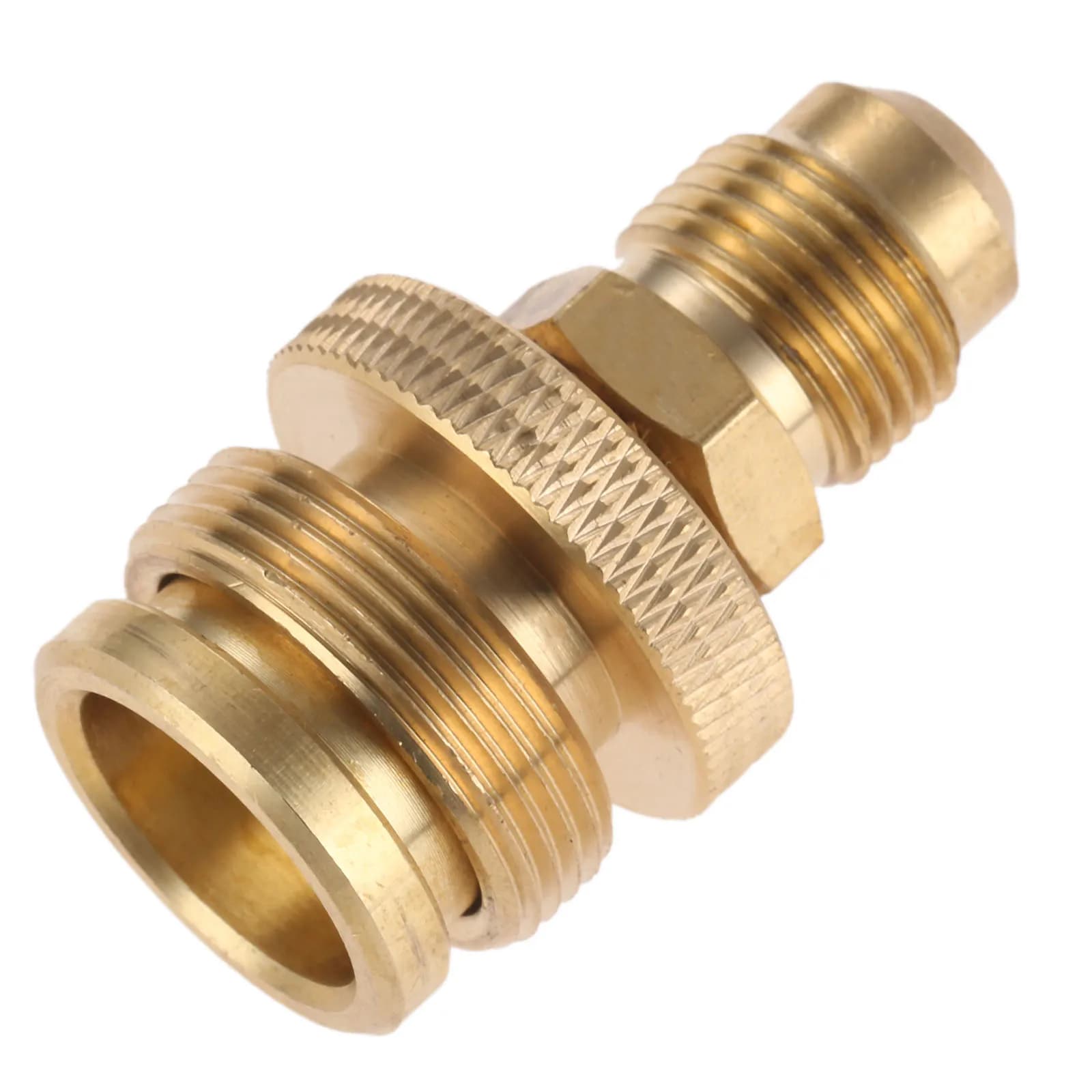 Attacco adattatore regolatore serbatoio propano 1lb a 3/8 "filetto svasato maschio per campeggio Grill stufa riscaldatore fornello bruciatore pozzo del fuoco