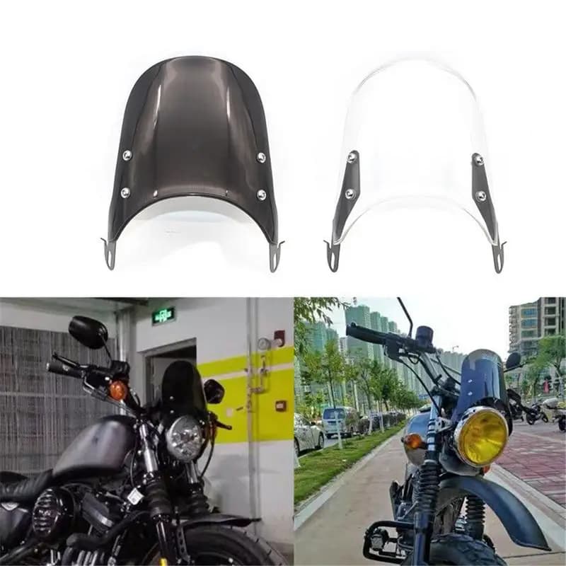 Deflettore antivento regolabile per parabrezza del flusso d'aria del parabrezza del motociclo per fari da 5-7 pollici accessori Moto universali