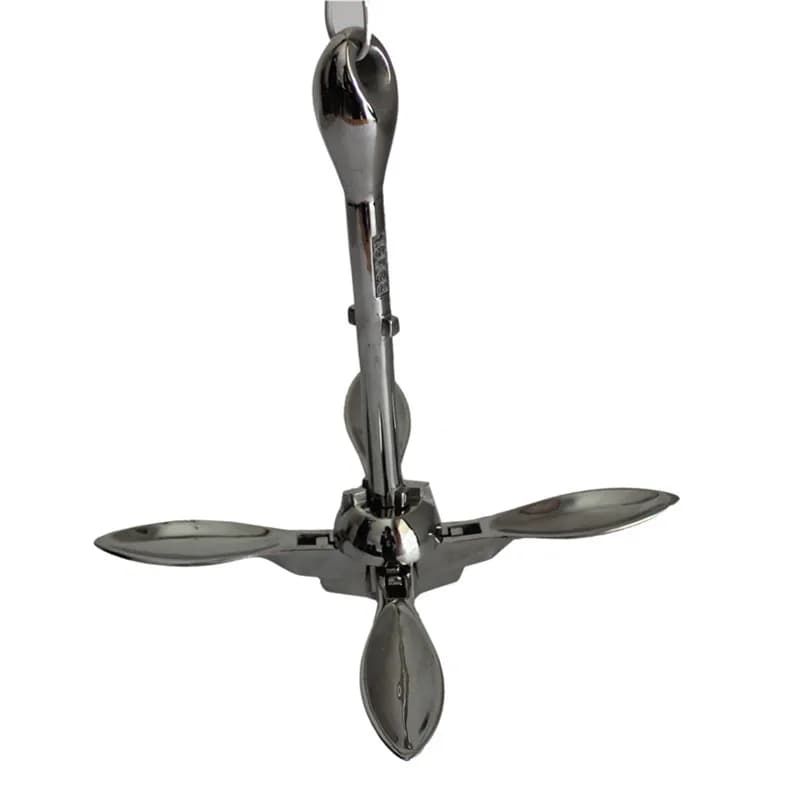 Marine Accessori Per Yacht 1.5kg Barca Pieghevole Grappino Ancoraggio In Acciaio Inox 316 3.3Lb Anchor Marine Yacht