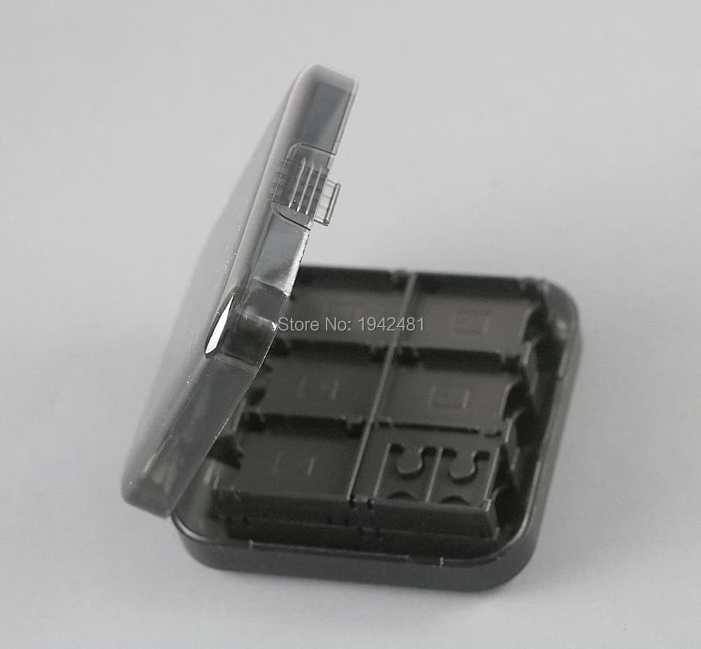 1 pz 24 in 1 scatola di immagazzinaggio di carte da gioco custodia per carte da gioco 24IN1 con 2 supporti per carte TF per carte da gioco Nintendo Switch nero