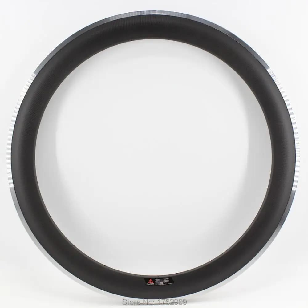 1 Pz Nuovo 700C 60mm copertoncino cerchio Bicicletta Da Strada opaca 3K ruote bici in fibra di carbonio cerchi con superficie frenante in lega di alluminio