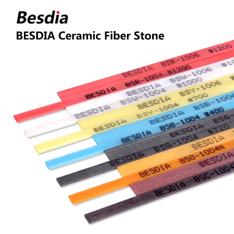 5 pezzi Taiwan Besdia Pietre in fibra ceramica Oilstone Made in Japan 1004 1006 1010