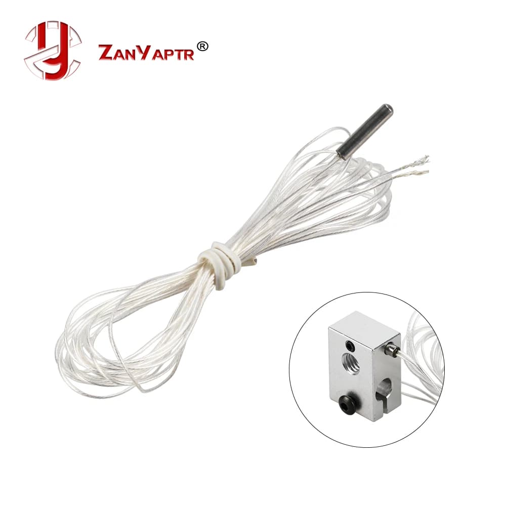 3D Printer Parts NTC 100K 3950 Thermostore 3*15 Precision Temperature Sensor 1% High Temperature
