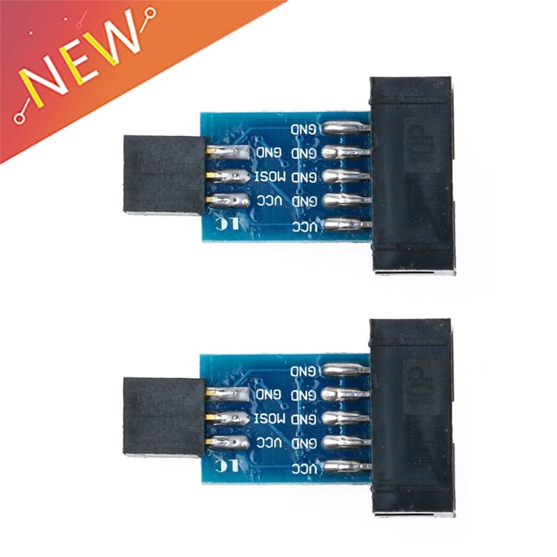 2 PCS pc 10 Spilles A 6 Spilles Adapter Card Connector For Arduino Converter Interface Converter ISP AVR AVRISP USBASP STK500 standard USBASP