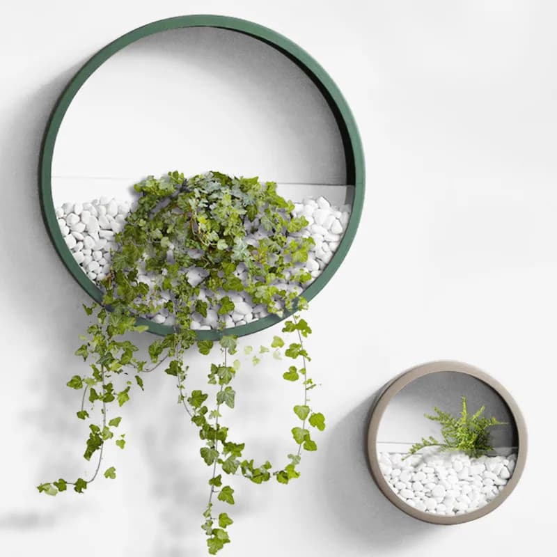 Di Parete creativo Vasi di Ferro del Metallo di Arte Moderna Fiore Artificiale Cesto Pianta Titolare Appeso A Parete Vasi Per La Decorazione Soggiorno