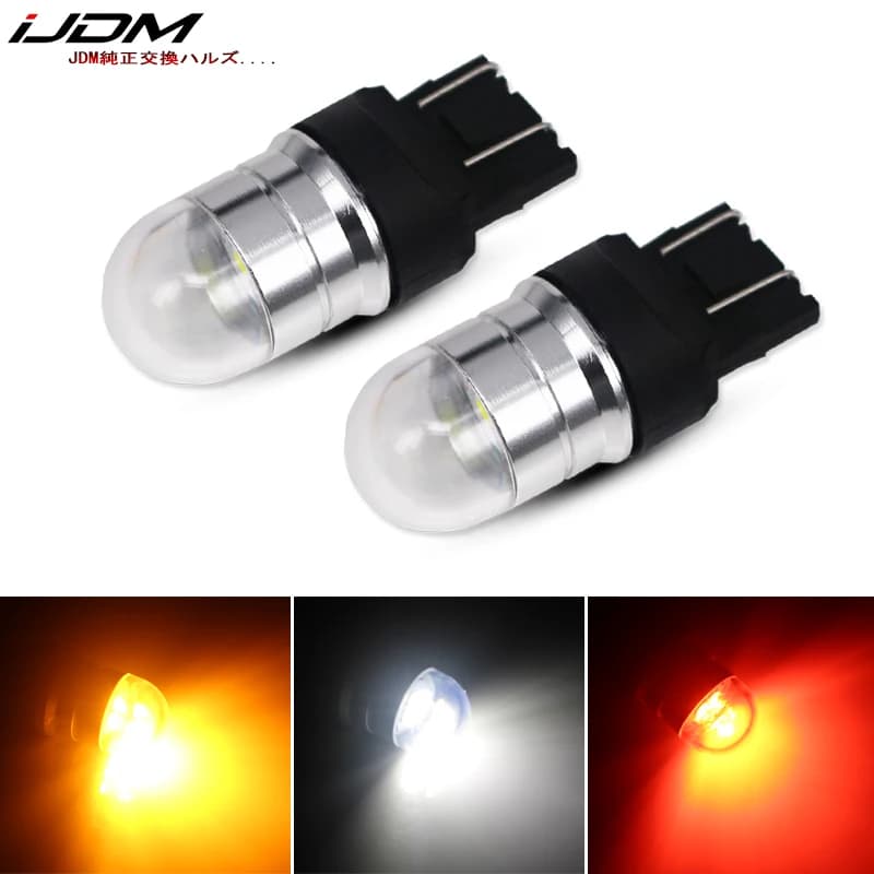 IJDM Car T20 LED W21/5W 7443 Led bulb 12V-30V for auto bike brake truck parking DRL fendinebbia lamp Backup