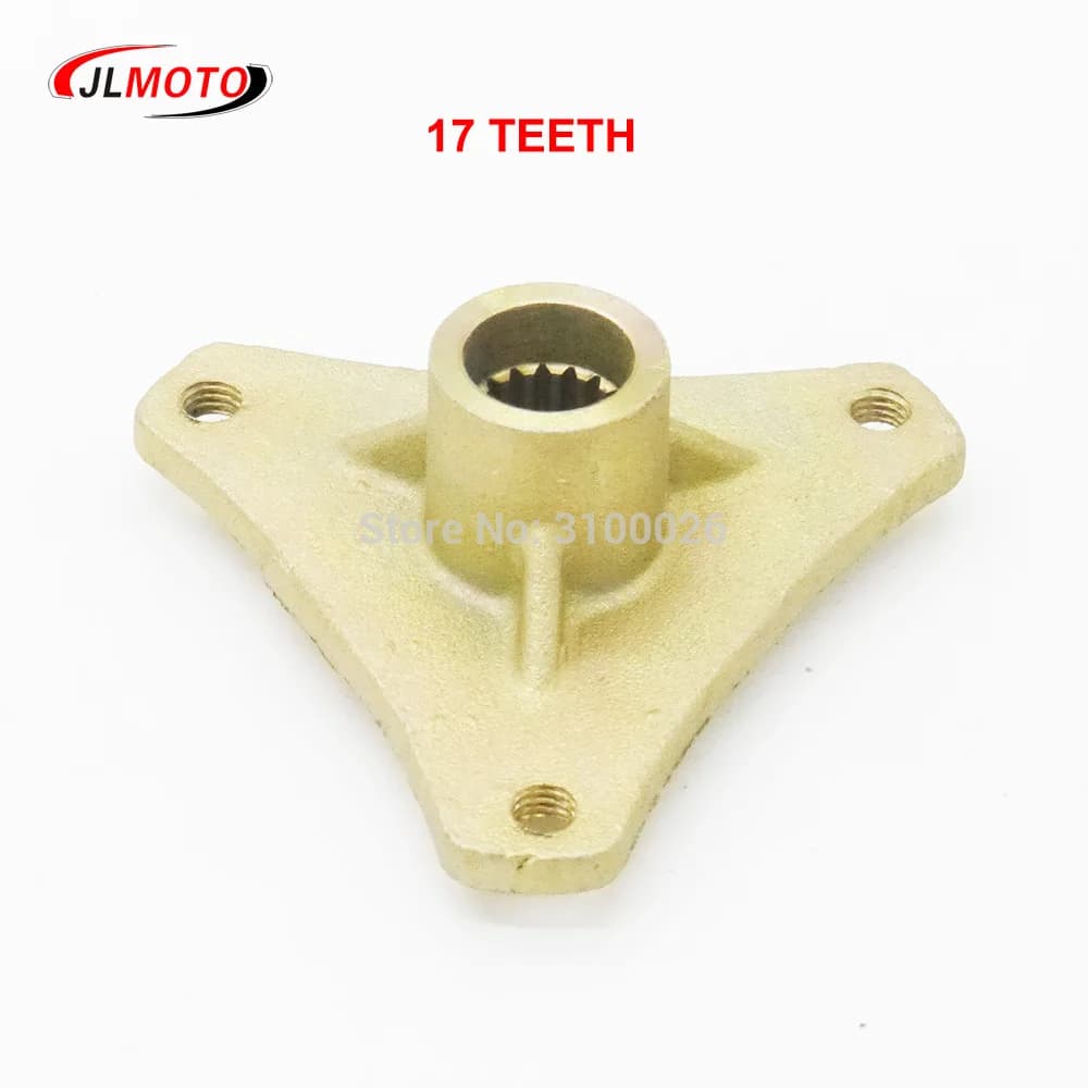 Mozzo ruota posteriore 17T 3*M8 compatibile con ATV cinesi 49cc 50cc, cerchio e pneumatico 16X8-7145/70-6, ricambio per Go Kart elettrico, Buggy, ATV, Scooter, Quad.