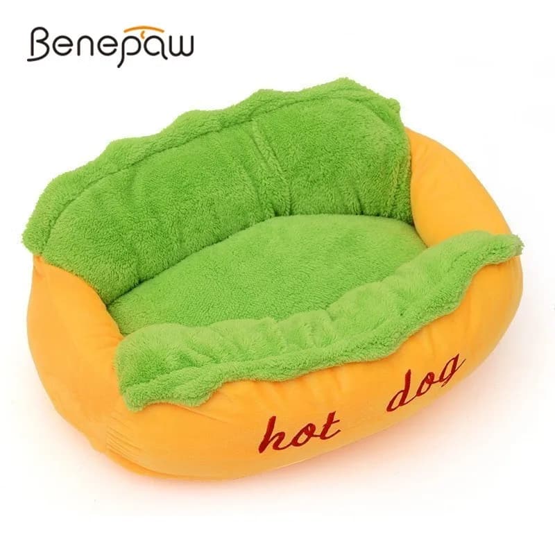Benepaw Caldo Letto per Hot Dog Lettino Morbido Rimovibile per Cane Piccolo Grande Vendita Calda Lavabile Elastico Cucciolo di Gatto Pet House Divano per Interni