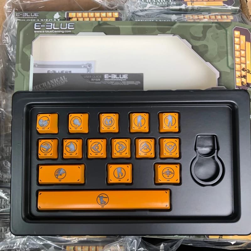 Tastiera meccanica retroilluminata Keycap per PUBG con l'estrattore libero del cappuccio chiave 15 tasti/pacchetto E-BLUE incisione Laser ABS