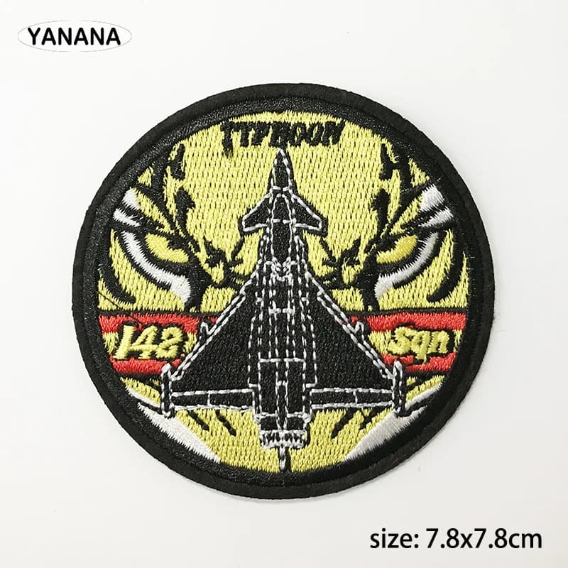 Jet aircraft fighter plane embroidery with badges Iron on Patches for Clothing DIY Hobby collection