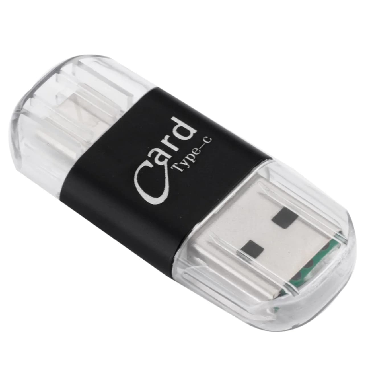 Lettore di Schede di Alluminio Usb di Tipo C Otg Micro-Sd/Tf Scheda di Memoria Esterna Lettore di Adattatore per Il Telefono Mobile del Computer