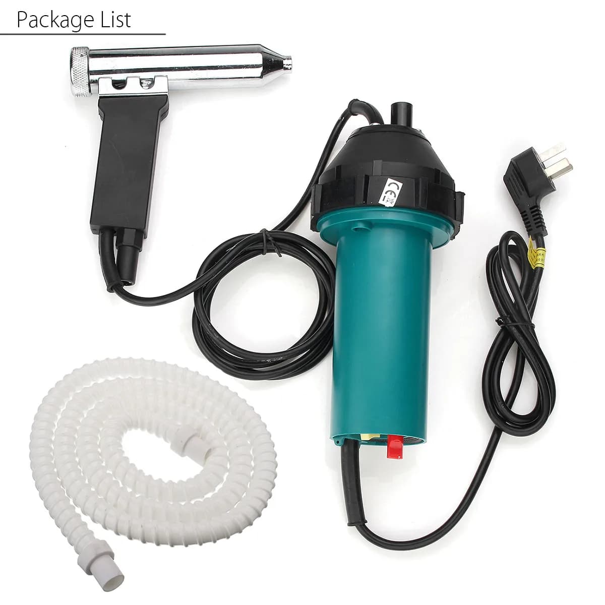 1080W 240V 50Hz Pistole di calore in plastica Saldatura Torcia ad aria calda Pistola per saldatura con kit tubo ugello per saldatrice