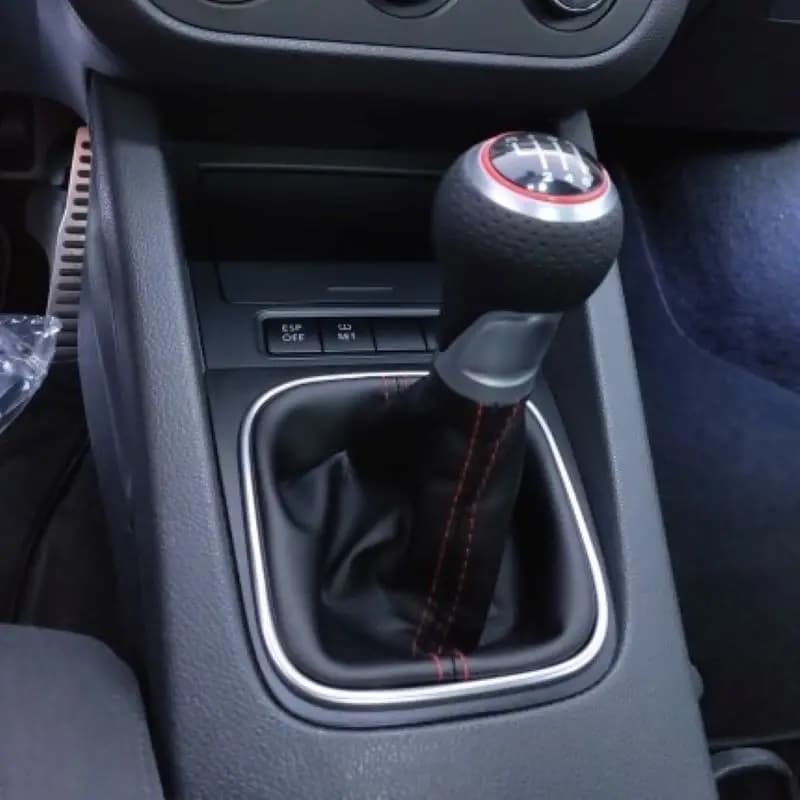 5/6 Speed Gear Stick Shift Knob Leather Boot For VW Golf 5 6 MK5 MK6 Jetta 2005 2006 2007 2008 2009 2010 2011 2012 2013 2014