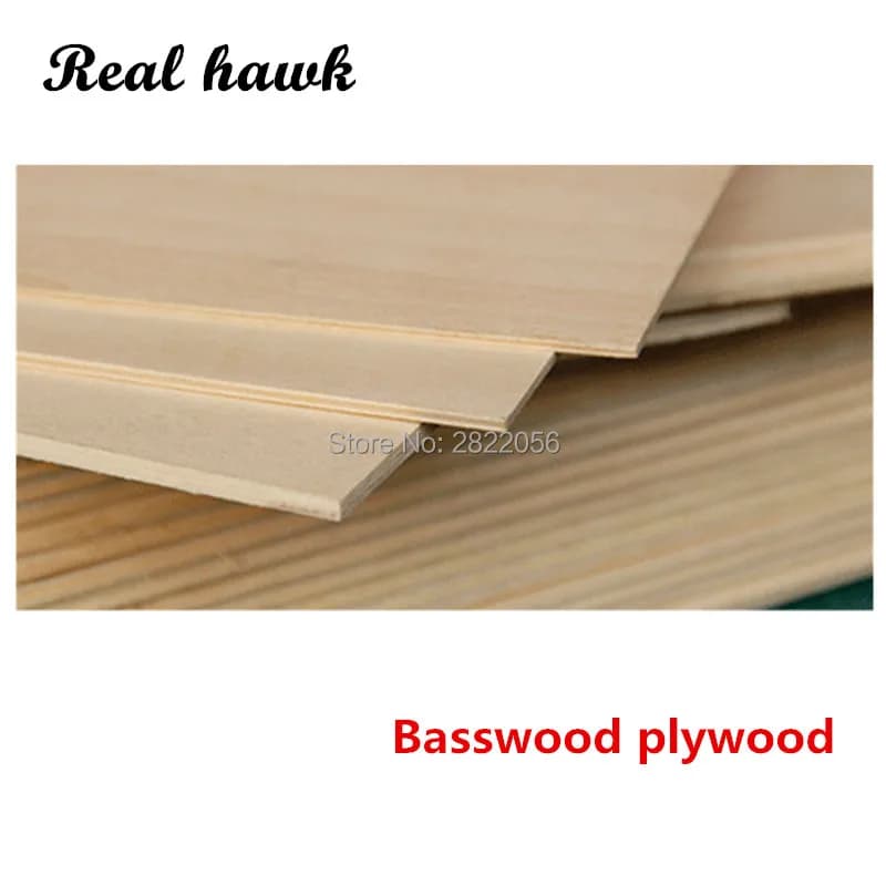 297x210x 1/1//2/3/4/5/6mm super quality Aviation model layer board basswood compensato plancia materiali modello in legno fai-da-te