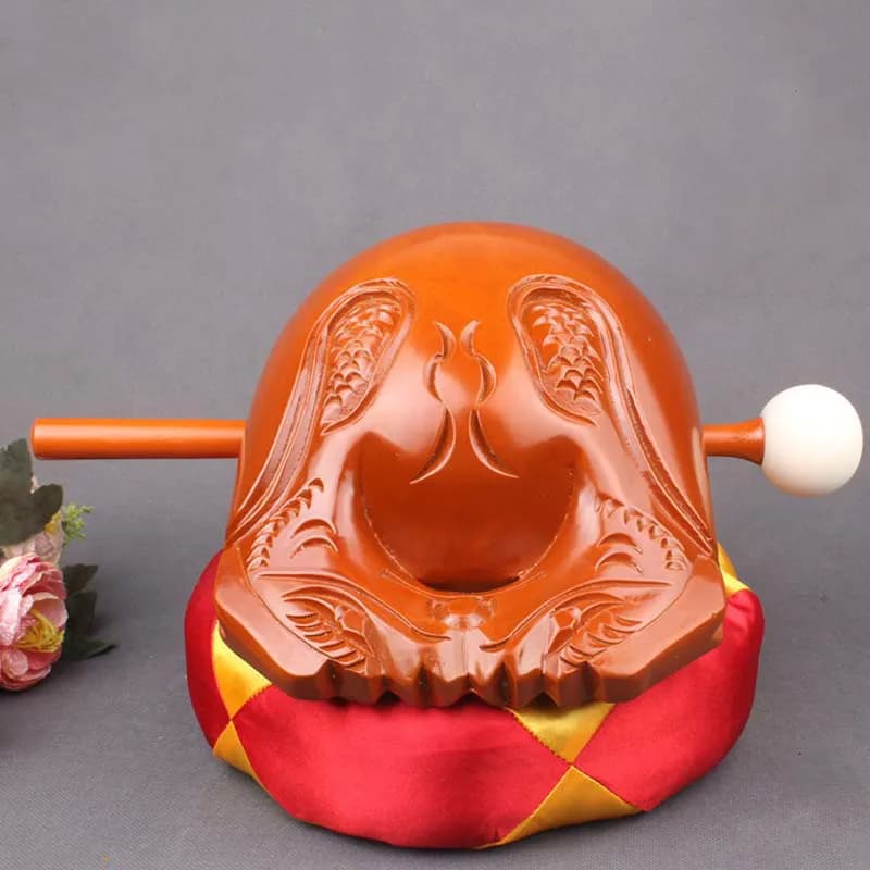 3.5 pollici Melodiosa Voce Musicale Strumenti Utilizzati In Buddista Pregate Per Buddha Tempio Blocco di Plastica di Legno Pesce di Legno Battente