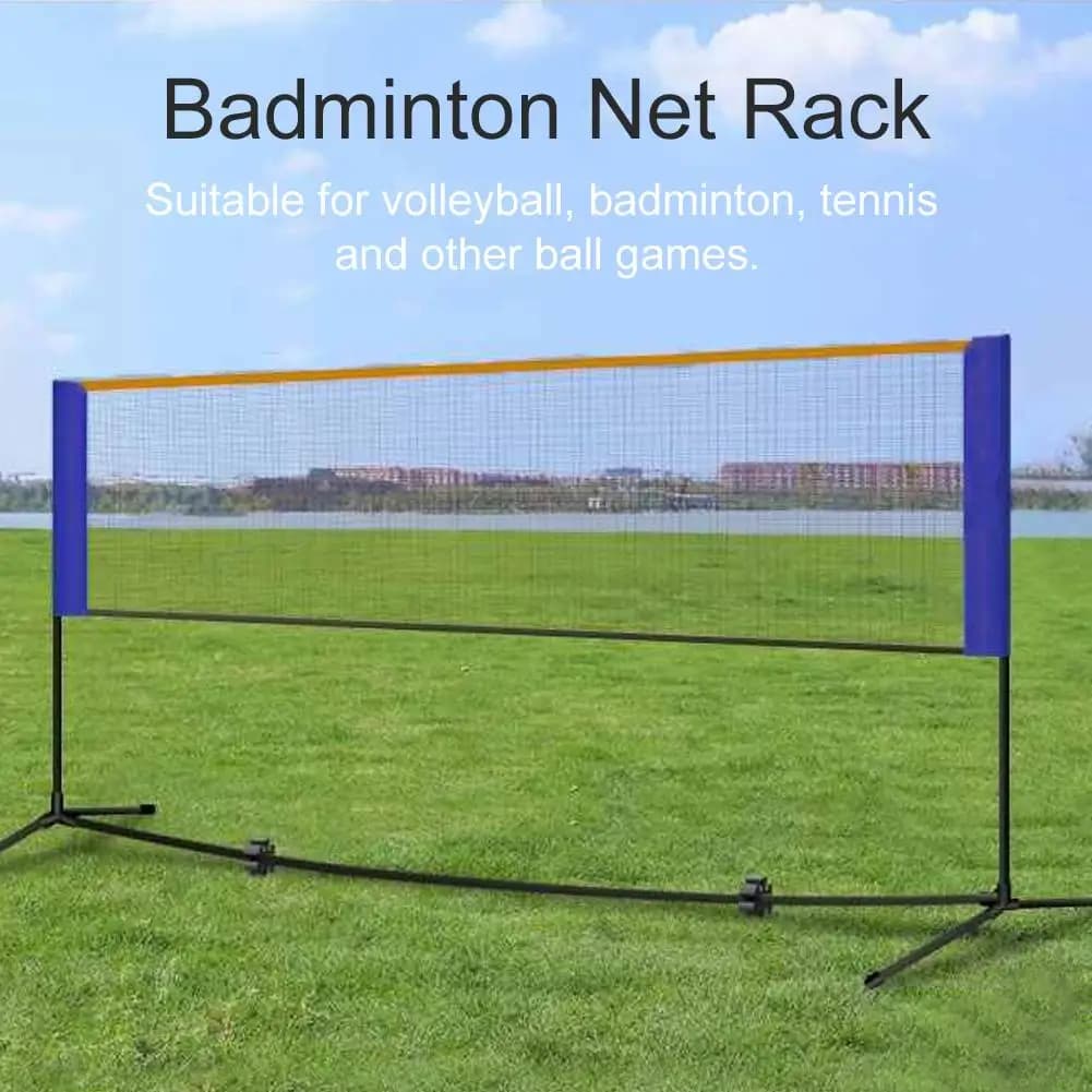 Support for network from Badminton portable for tennis network from Badminton with support/carrying frame