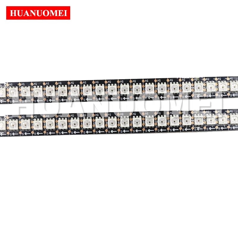 Striscia pixel LED APA102 RGB da 1 M 144 LED/m, nastro APA102C 5050 SMD 144 pixel/m; PCB NERO IP20 con DATI e OROLOGIO separatamente