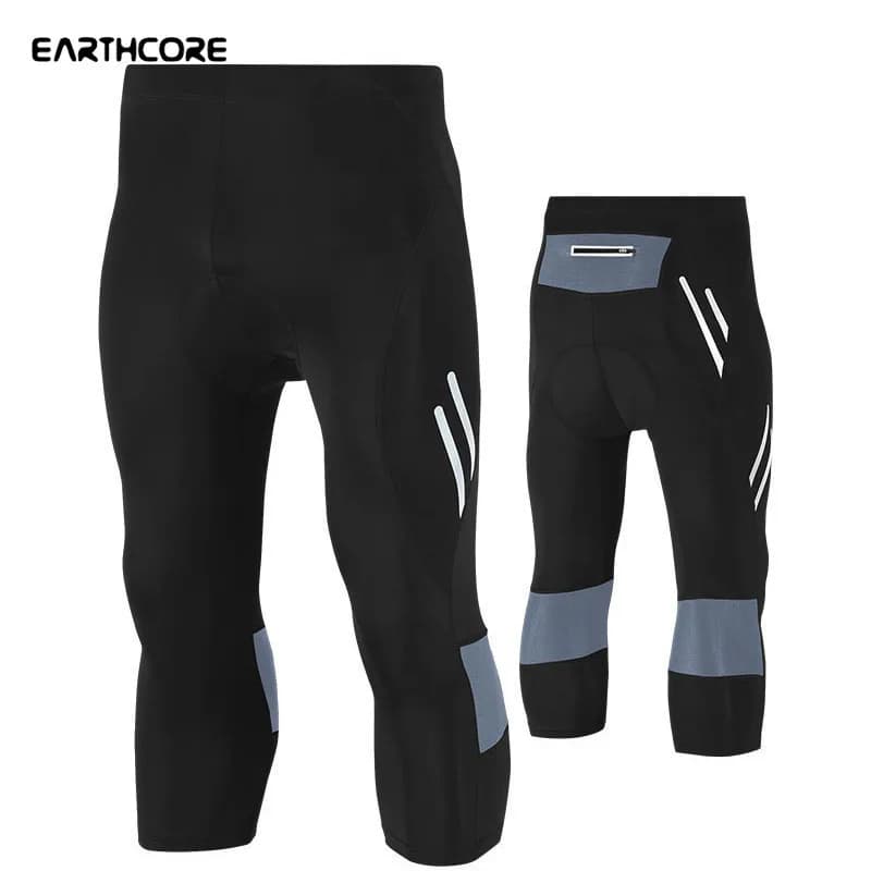 Nuovi uomini pantaloni da ciclismo pantaloni stretti da ciclismo elastici abbigliamento gel pad pantaloncini da bicicletta al polpaccio MTB bici pantaloni da bicicletta caldi 5XLSize