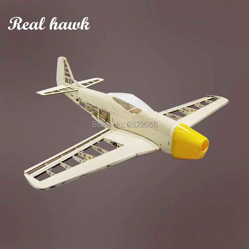 RC airphones Laser fai da te Cut Balsa Wood Kit Wingspan 1000mm nuovo P51 Frame Model Building kit woodeness model PLANE