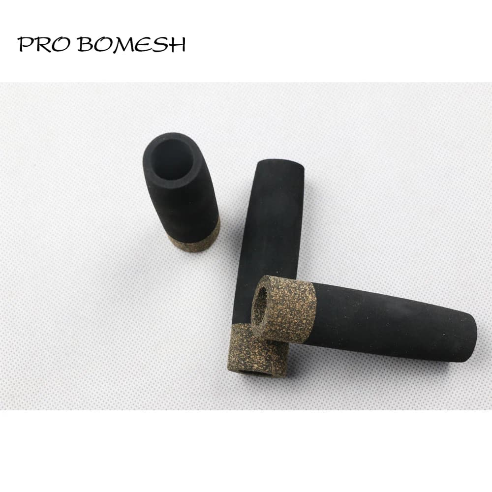 Pro Bomesh 4 pz/pacco 9.9 centimetri 15.3g Diametro Interno 18 millimetri EVA e Gomma Sughero Impugnatura Posteriore Diviso Grip componente Canna Da Pesca Costruzione FAI DA TE