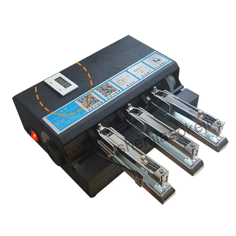 Cucitrice per ufficio Materiale scolastico Rilegatrice Cucitrice per carta cucitrice elettrica automatica rilegatrice 220v 25w 1pz