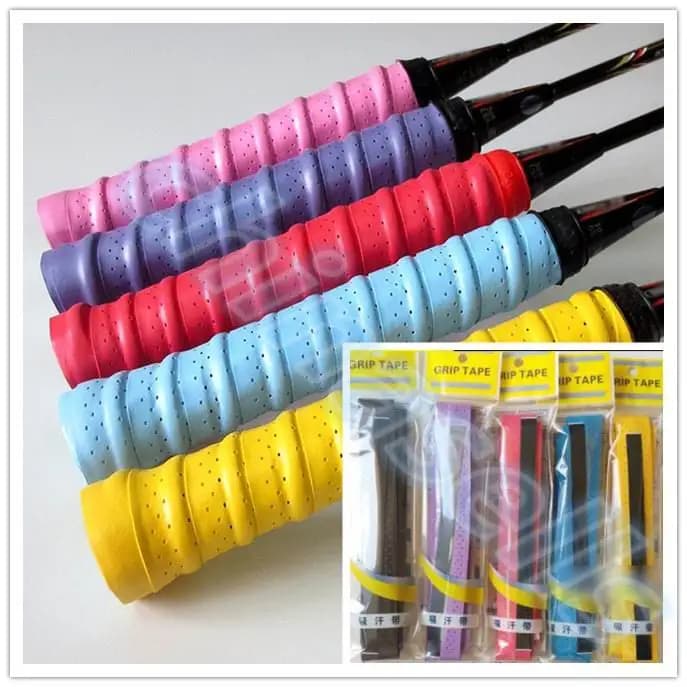 10pcs OverGrip for Tennis racket anti-slip tape for sweat absorbing packs from Badminton OverGrip anti-slip fishing band for sweat grip