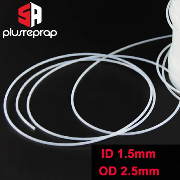 1 meter 1.5mm x 2.5mm/0.8mm x 1.2mm PTFE Teflon Tube For 3D Printer Parts