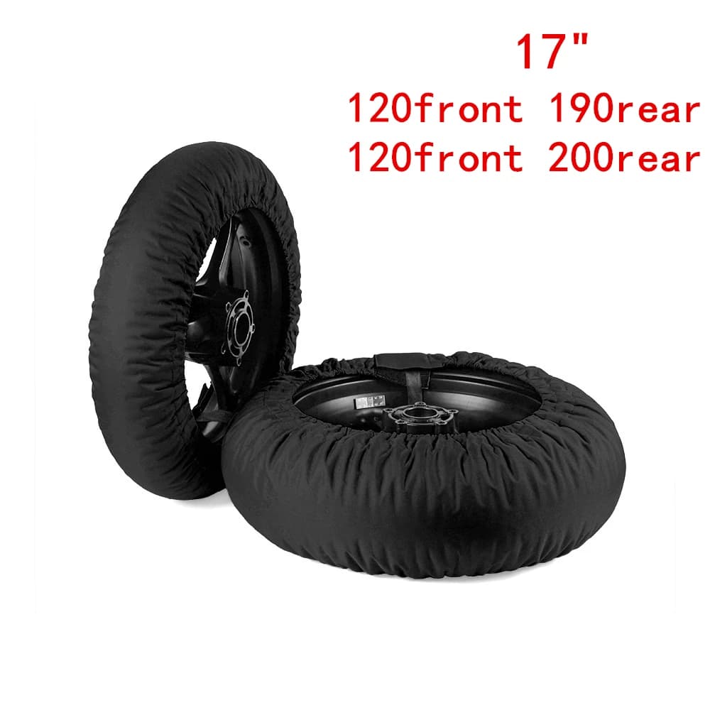 Scaldatubi Nondigital Moto Superbike Race Coperta riscaldante per pneumatici Copertura anteriore posteriore 120/200 120/190 120/180 -17 pollici 1 paio