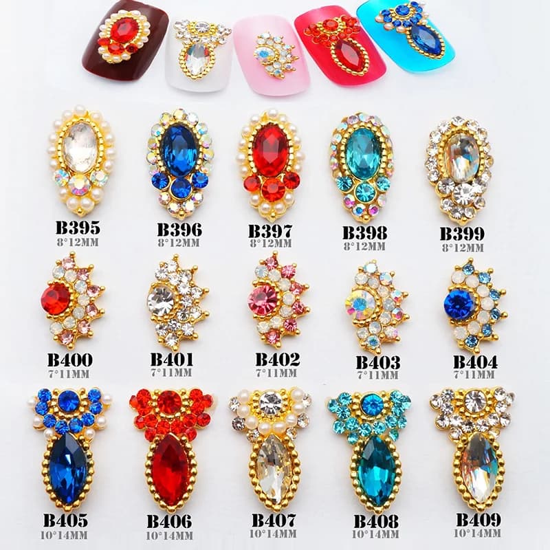 Nuovo 10 pz/lotto 3D flash diamante Nail art decorazione unghie di lusso accessori strass Charms Manicure in cristallo di alto livello